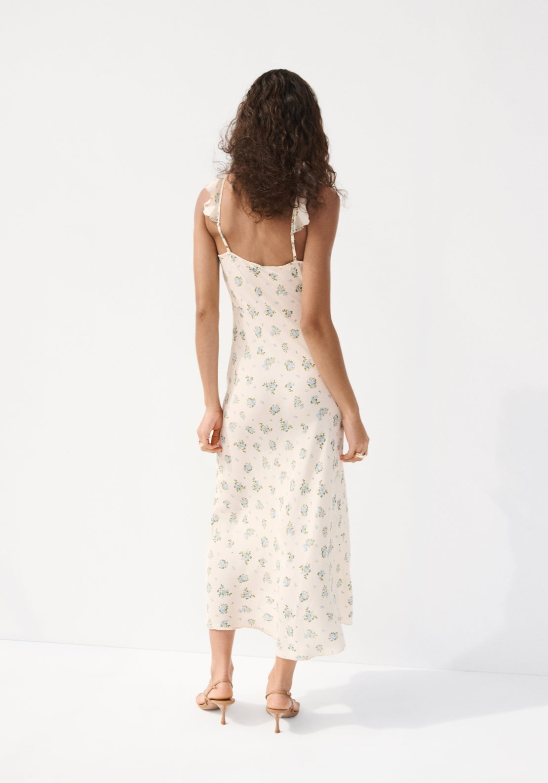 Floral Print Dress - White
