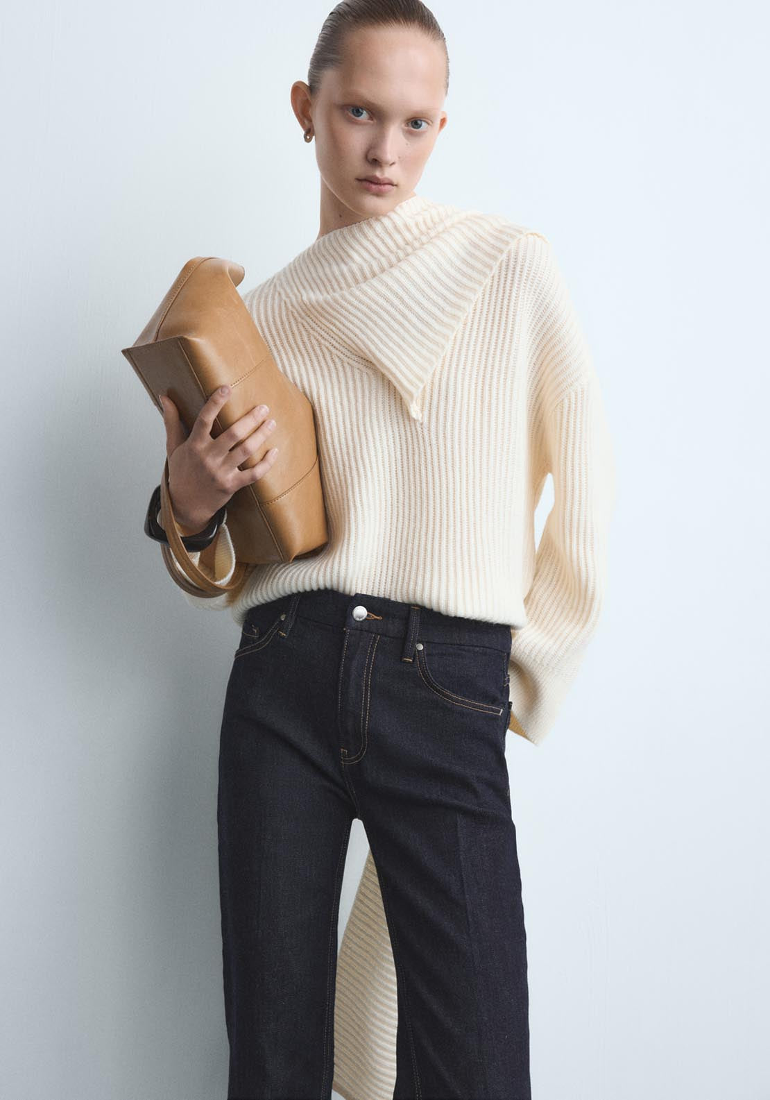 Violet Flared High Rise Jeans - Blue