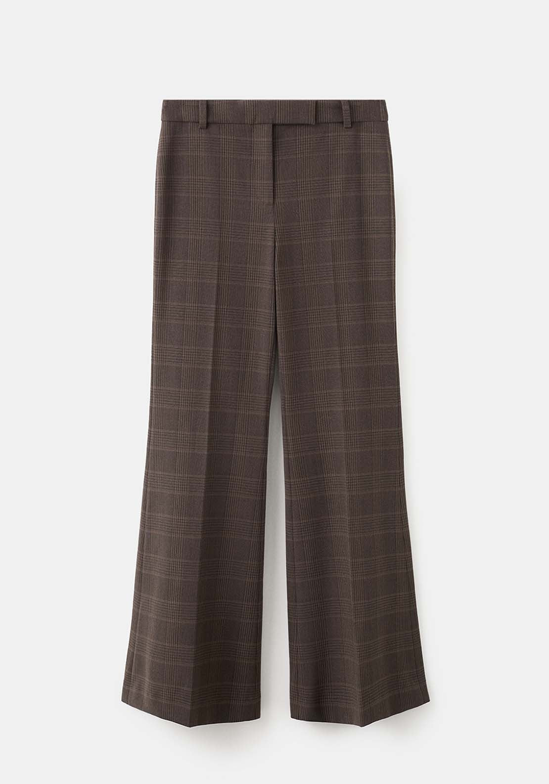 Check Suit Trousers - Brown