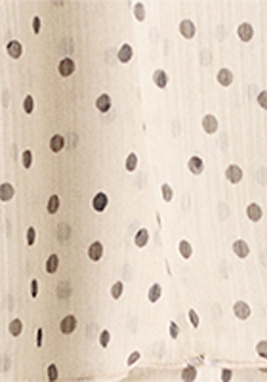 Bow Polka Dot Blouse - Cream