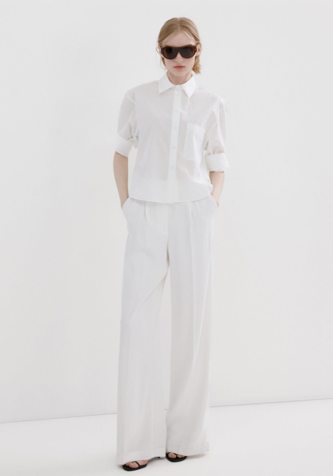 Pearl Pocket Shirt - Cream
