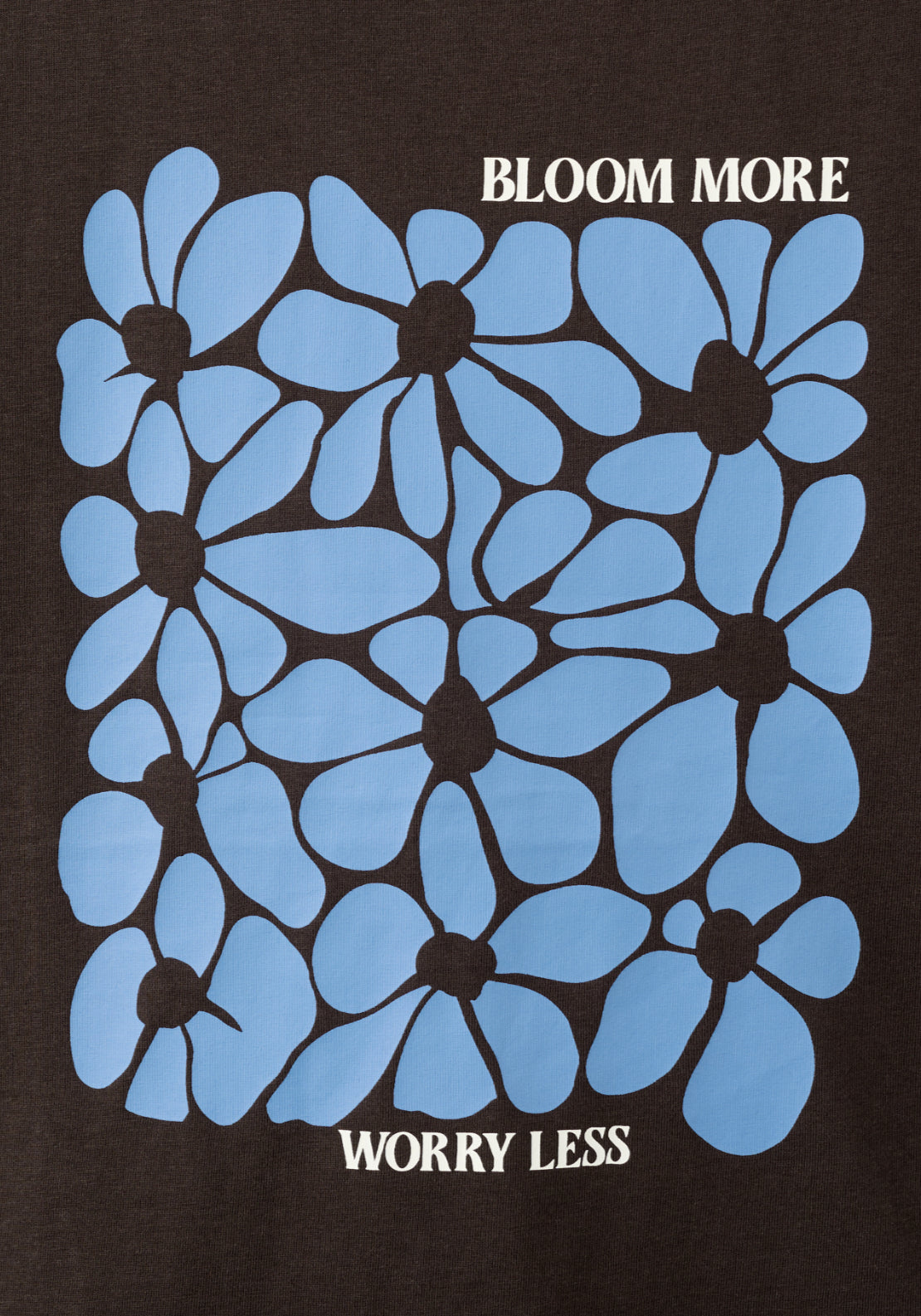 Printed Cotton Blend T-Shirt - Brown