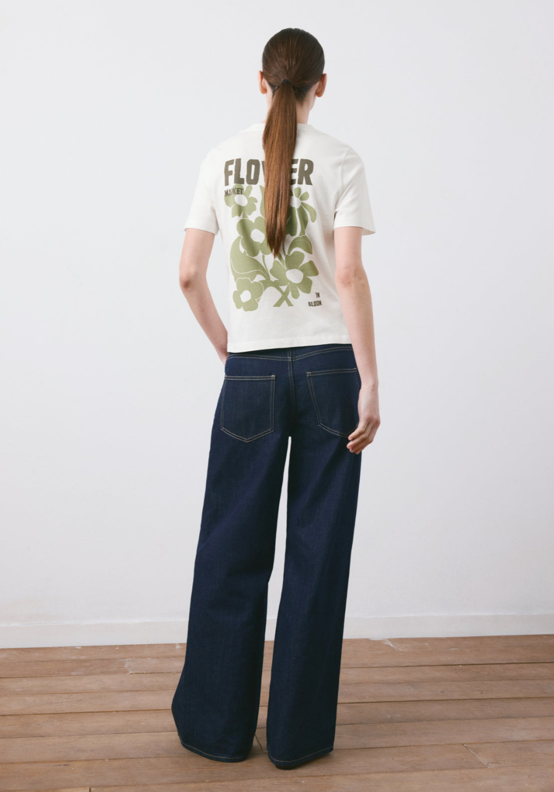 Printed Cotton Blend T-Shirt - Green