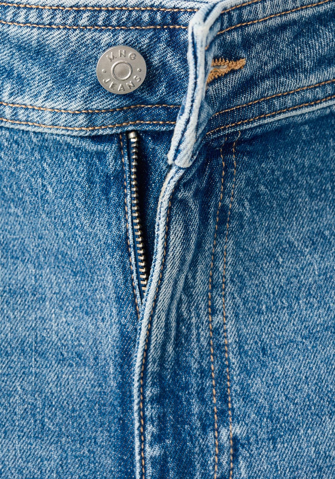 Mango Catherin High Rise Culotte Jeans - Open Blue 8 Shaws Department Stores