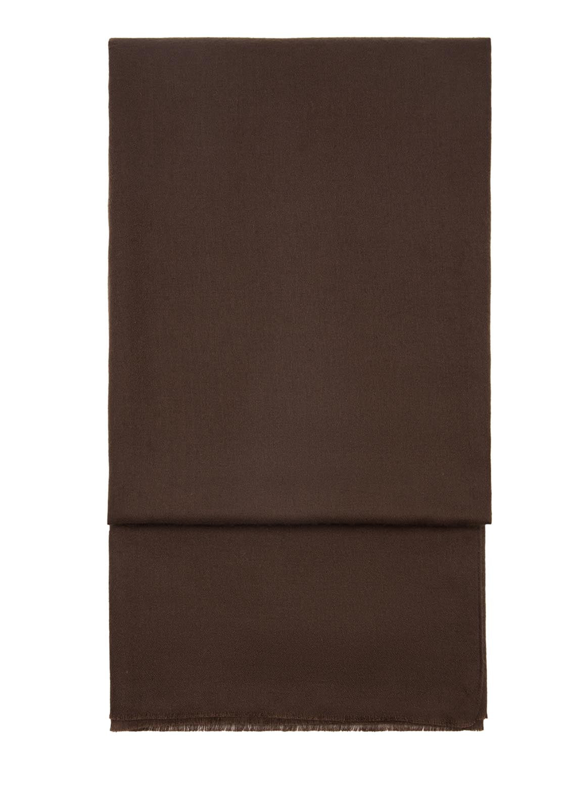 Mango Frayed Edge Scarf - Dark Brown 4 Shaws Department Stores