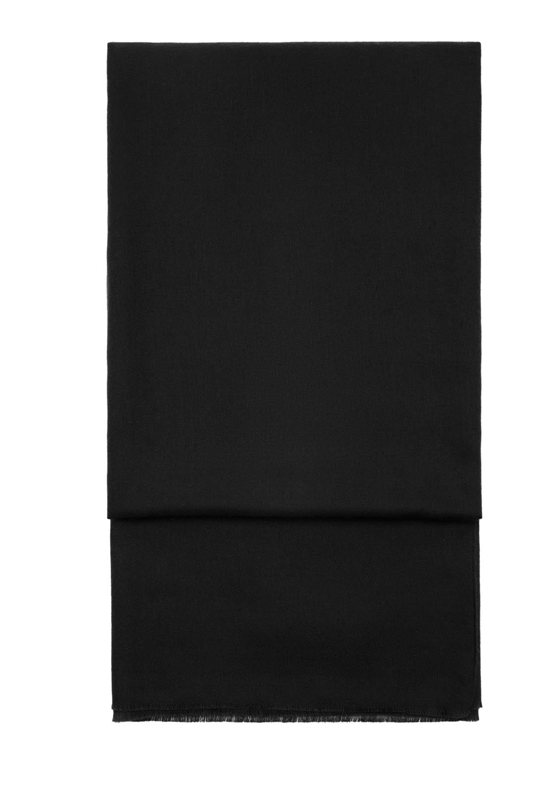 Frayed Edge Scarf - Black