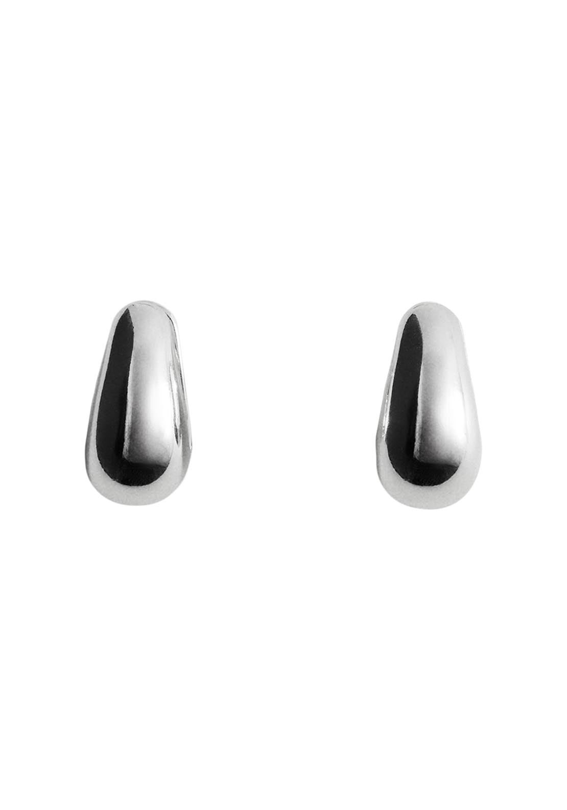 Volume Hoop Earrings - Silver