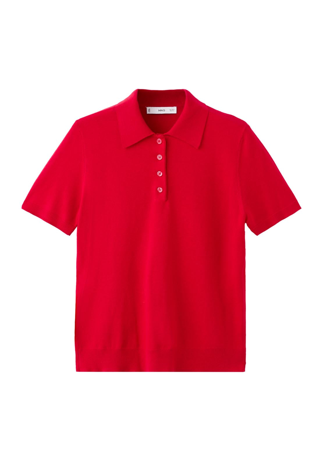 Mango Polo Neck Sweater - Bright Red 8 Shaws Department Stores