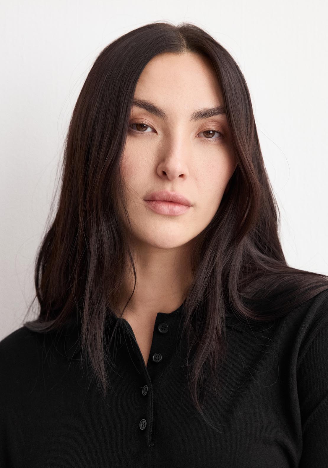 Polo Neck Sweater - Black