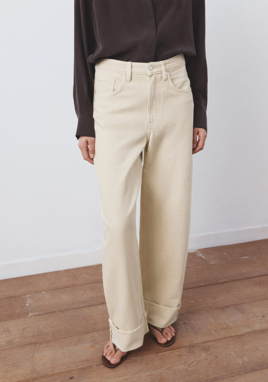 Mango Balloon Jeans Rolled-Up Hem - Yellow 1 Shaws Department Stores