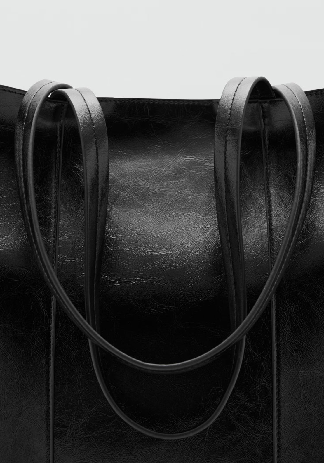 Mango Shopper Bag Large - Black 3 Shaws Department Stores