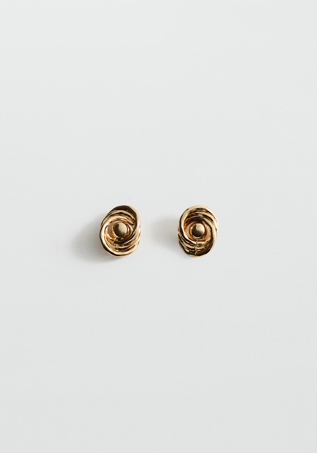 Intertwined Knot Earrings - Gold