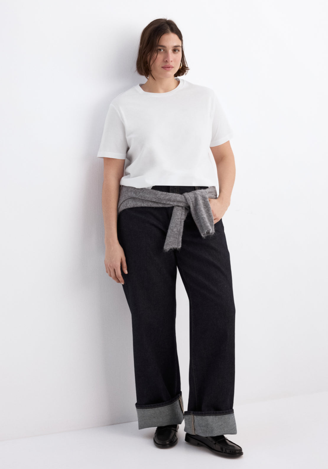 Short Sleeved Cotton T-Shirt - White