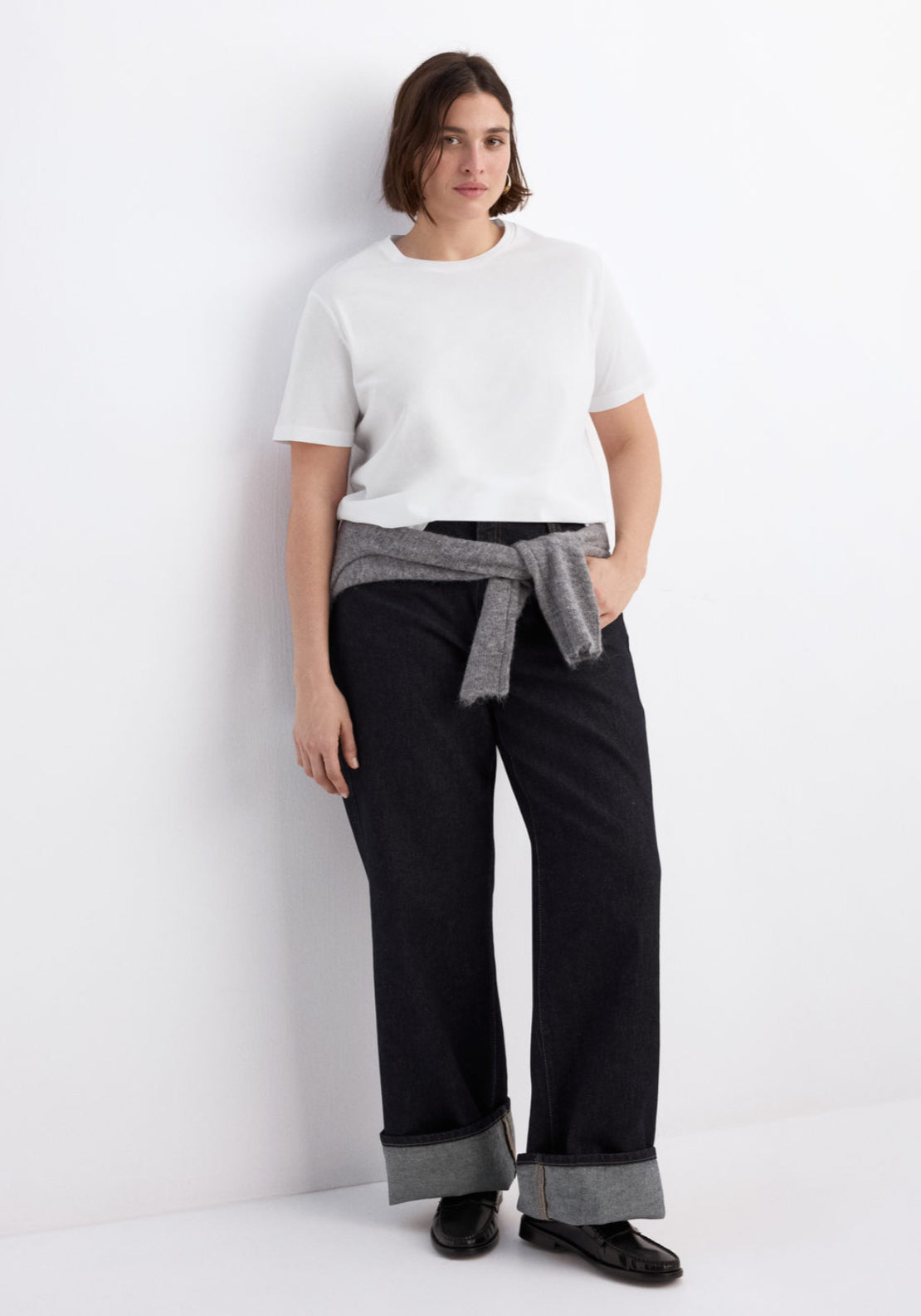 Short Sleeved Cotton T-Shirt - White