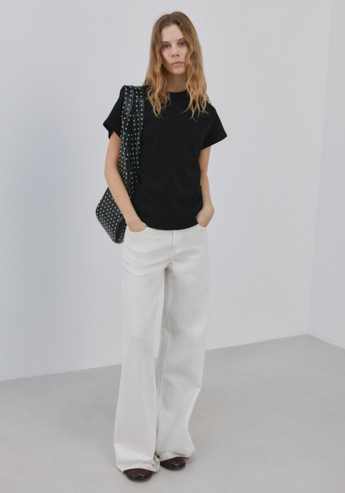 Short Sleeved Cotton T-Shirt - White