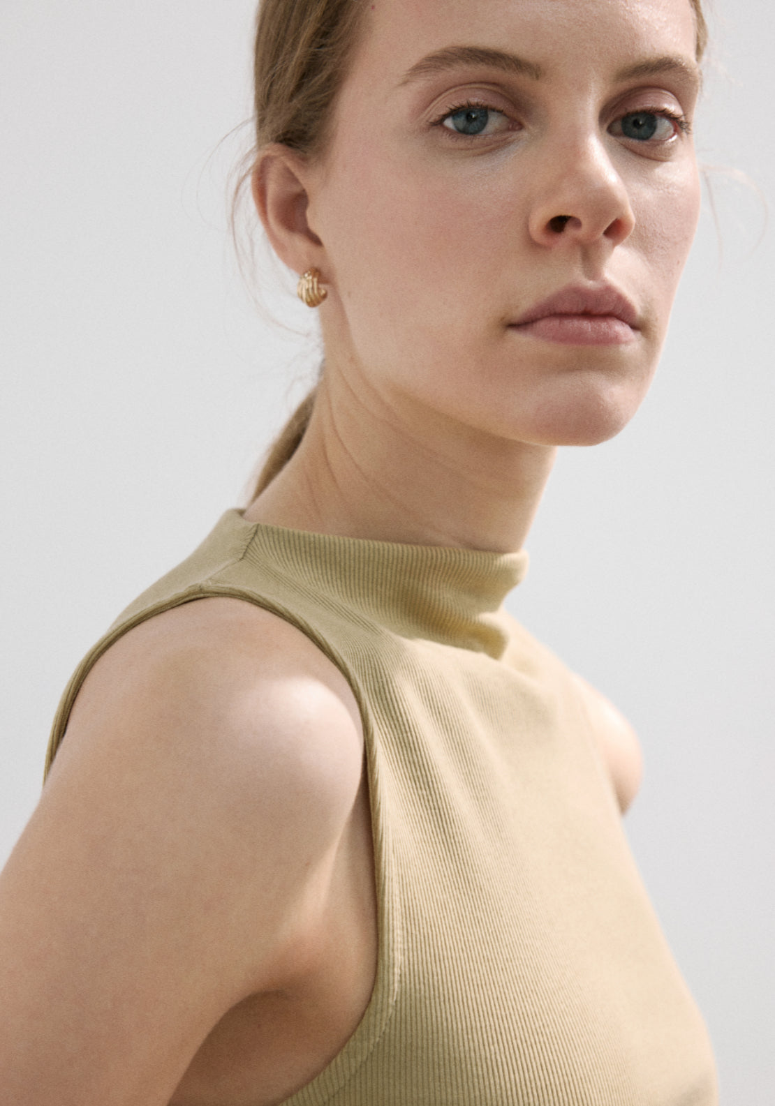 Contrast Bodice Dress - Green