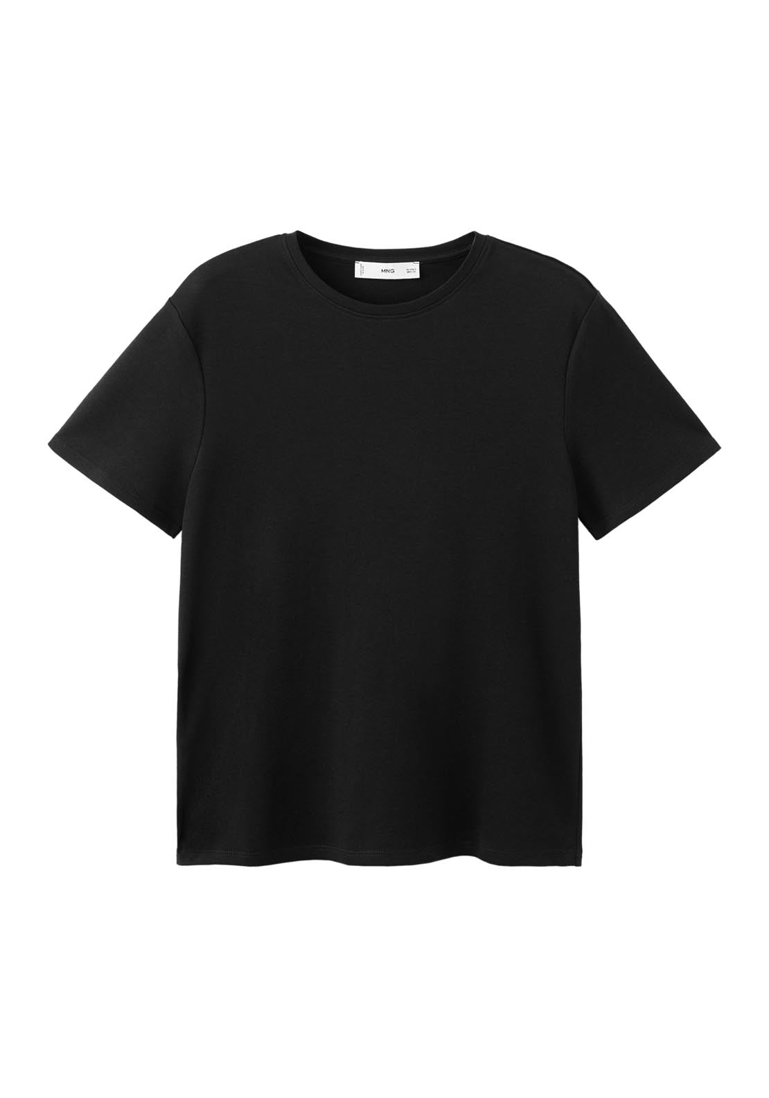 Short Sleeved Cotton T Shirt - Black