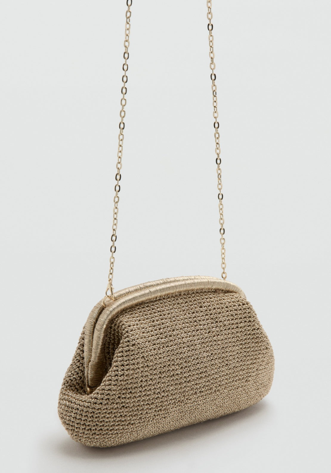 Lurex Clutch Bag - Gold