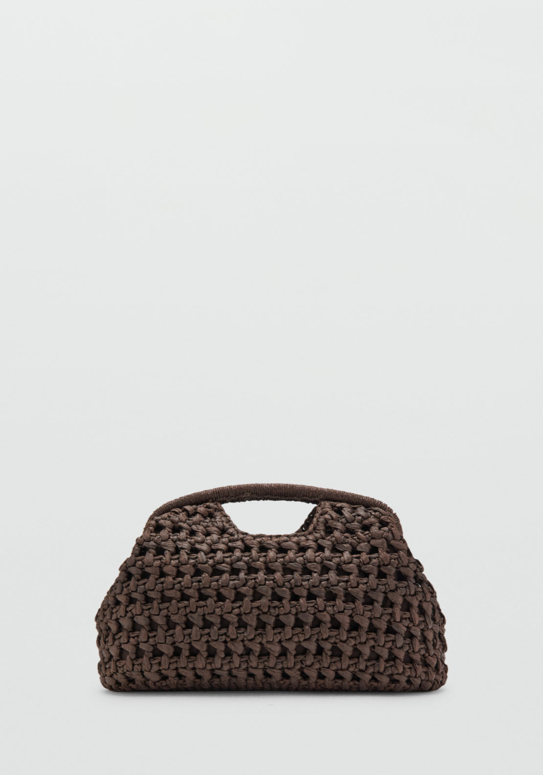 Natural Fibre Handbag - Brown