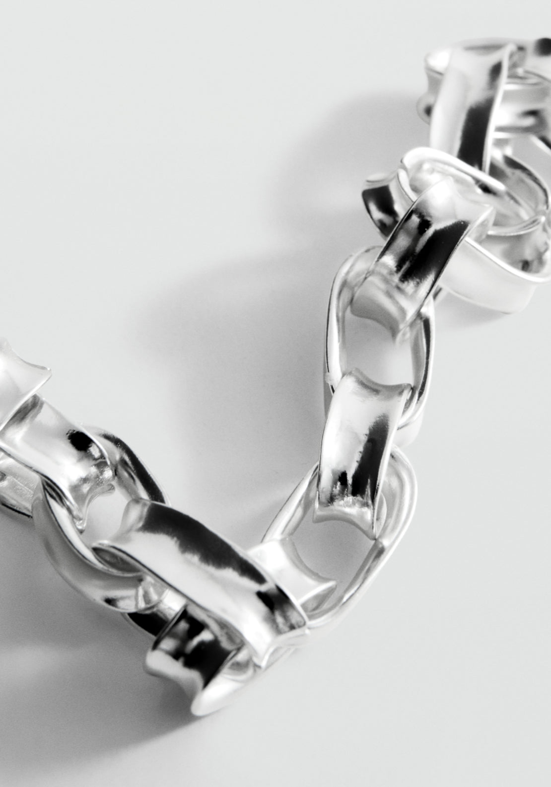 Basic Link Chain Necklace - Silver