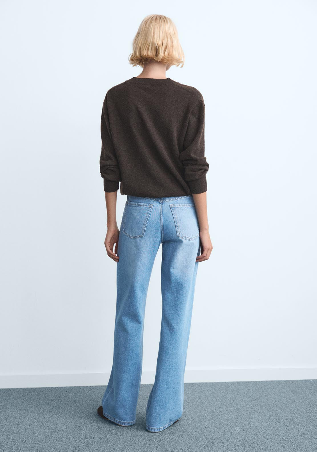 Danila High Waisted Wide Leg Jeans - Blue