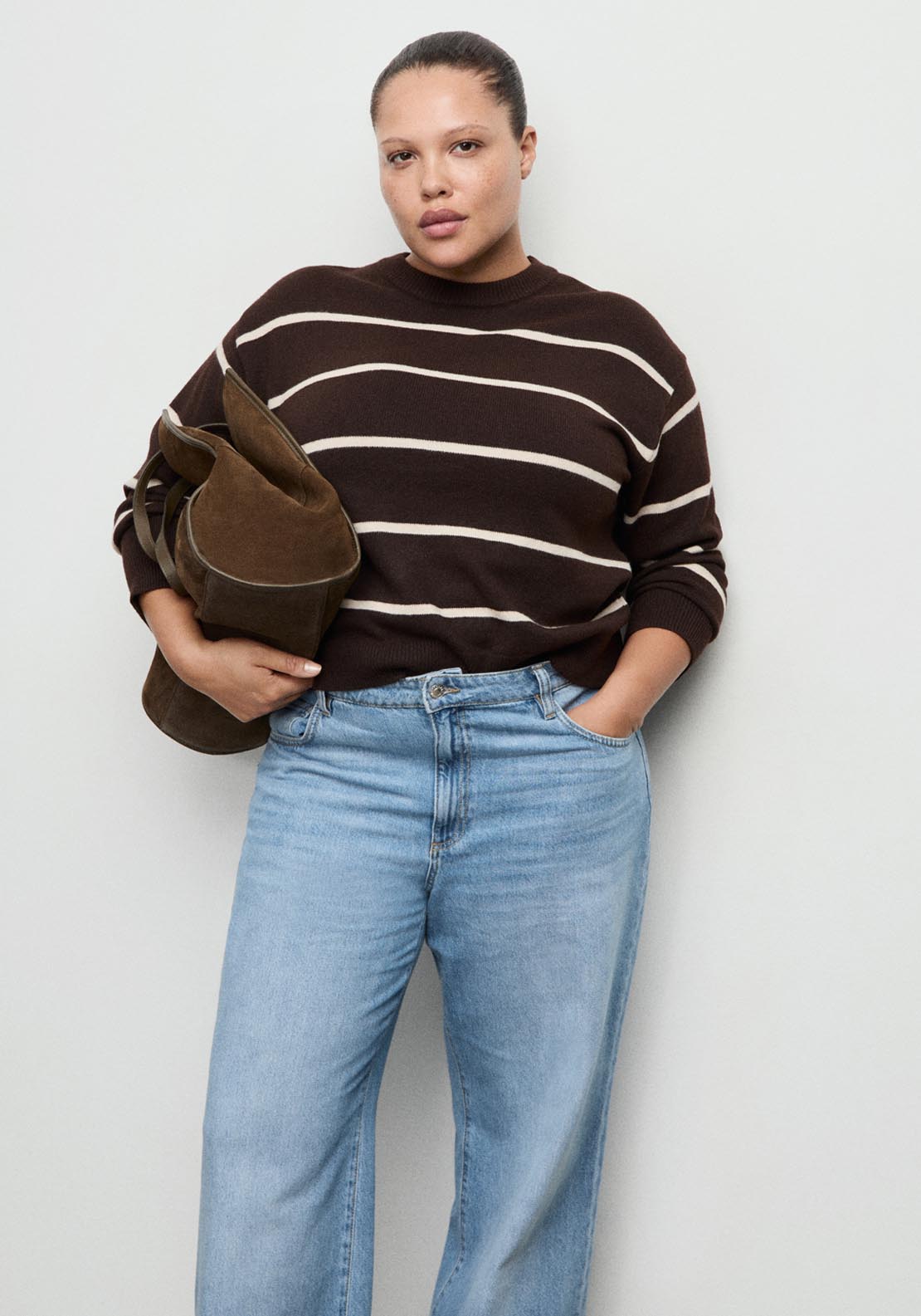 Danila High Waisted Wide Leg Jeans - Blue