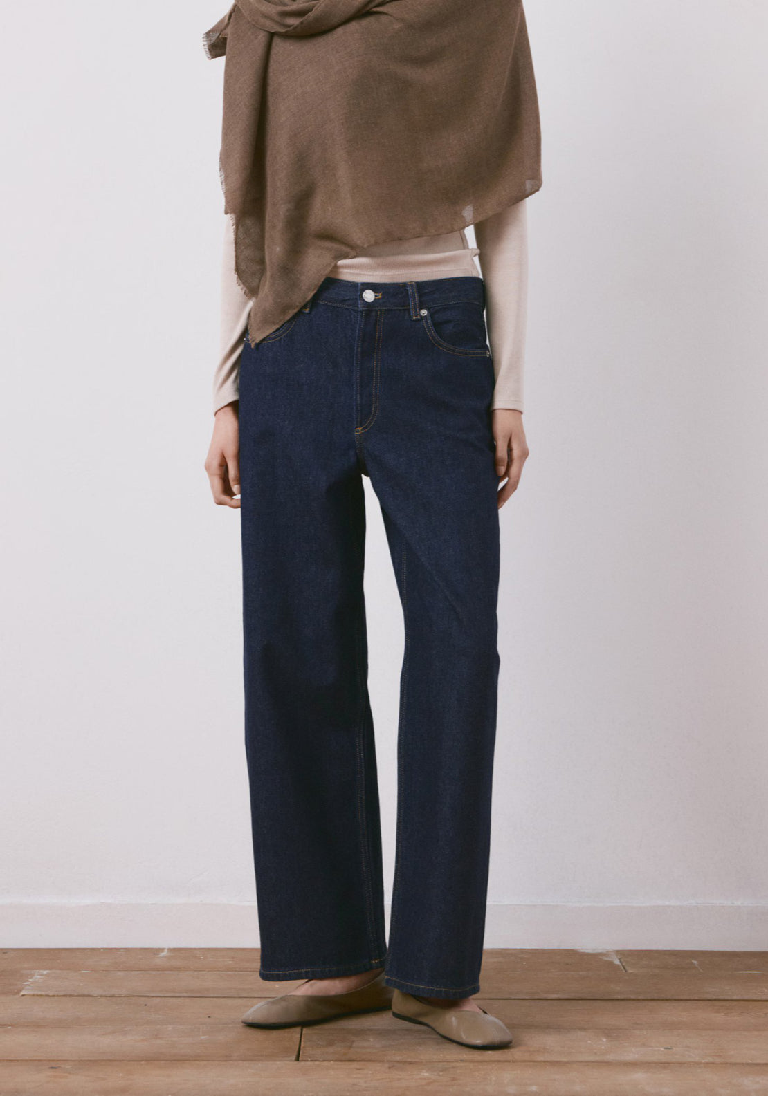 Low Waist Straight Jeans - Blue