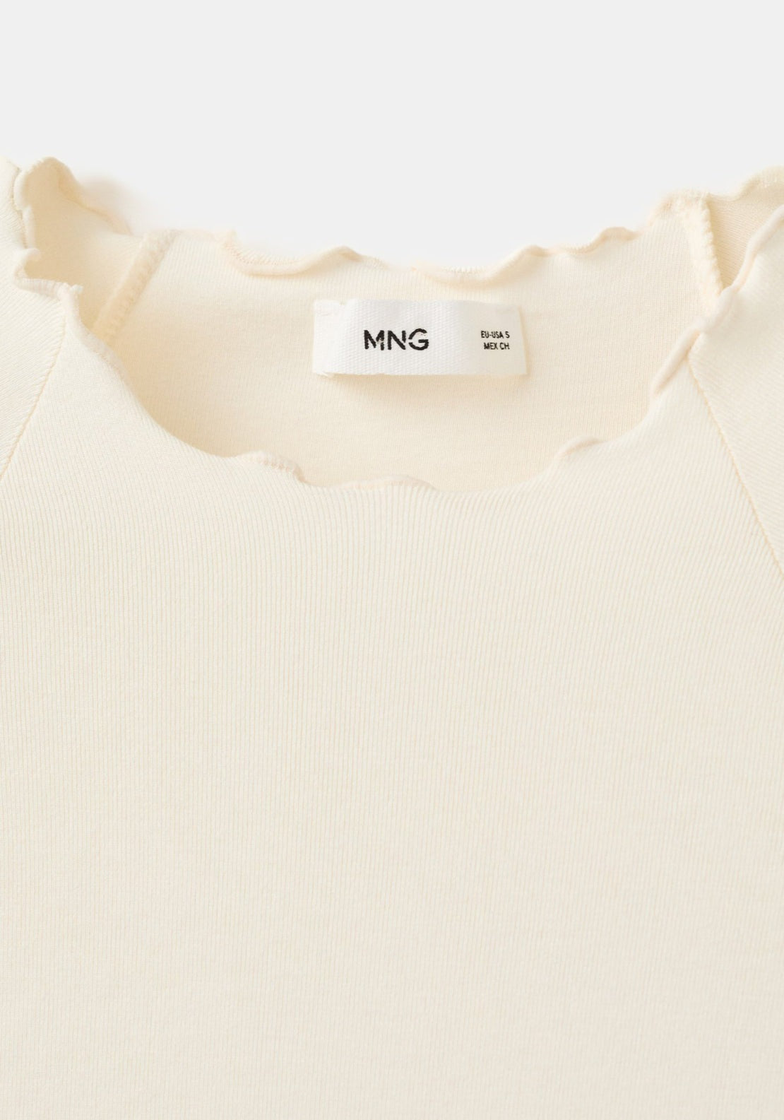 Contrasting T-Shirt - Cream