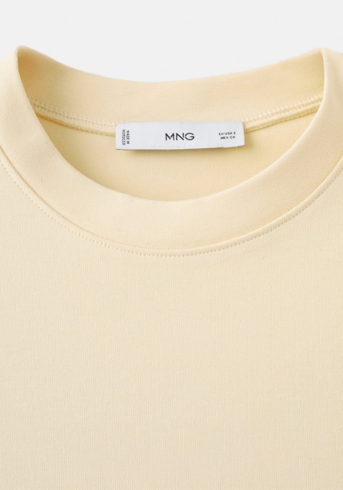 Short Sleeved Cotton T-Shirt - Light Yellow