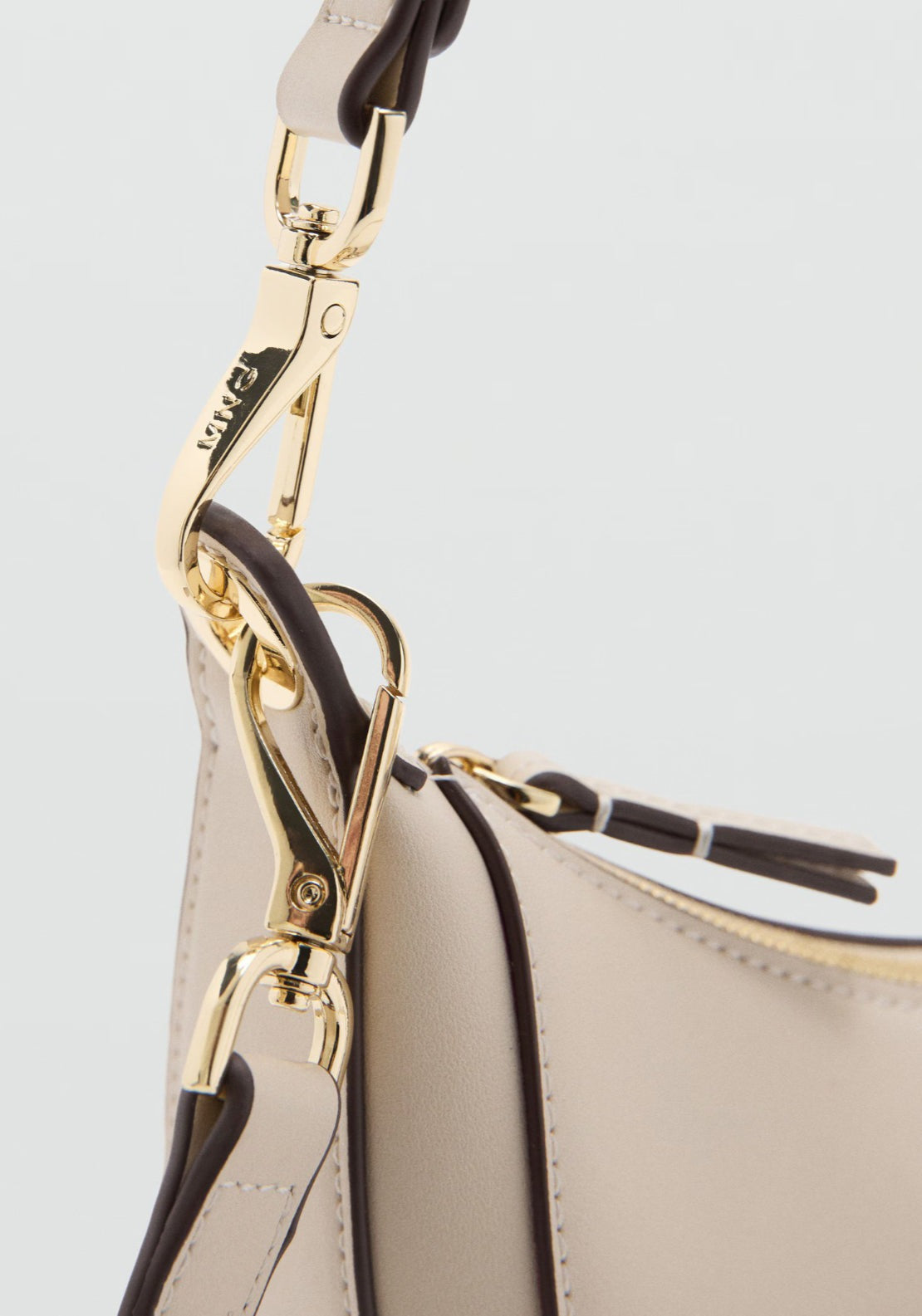 Oval Shoulder Bag - Cream