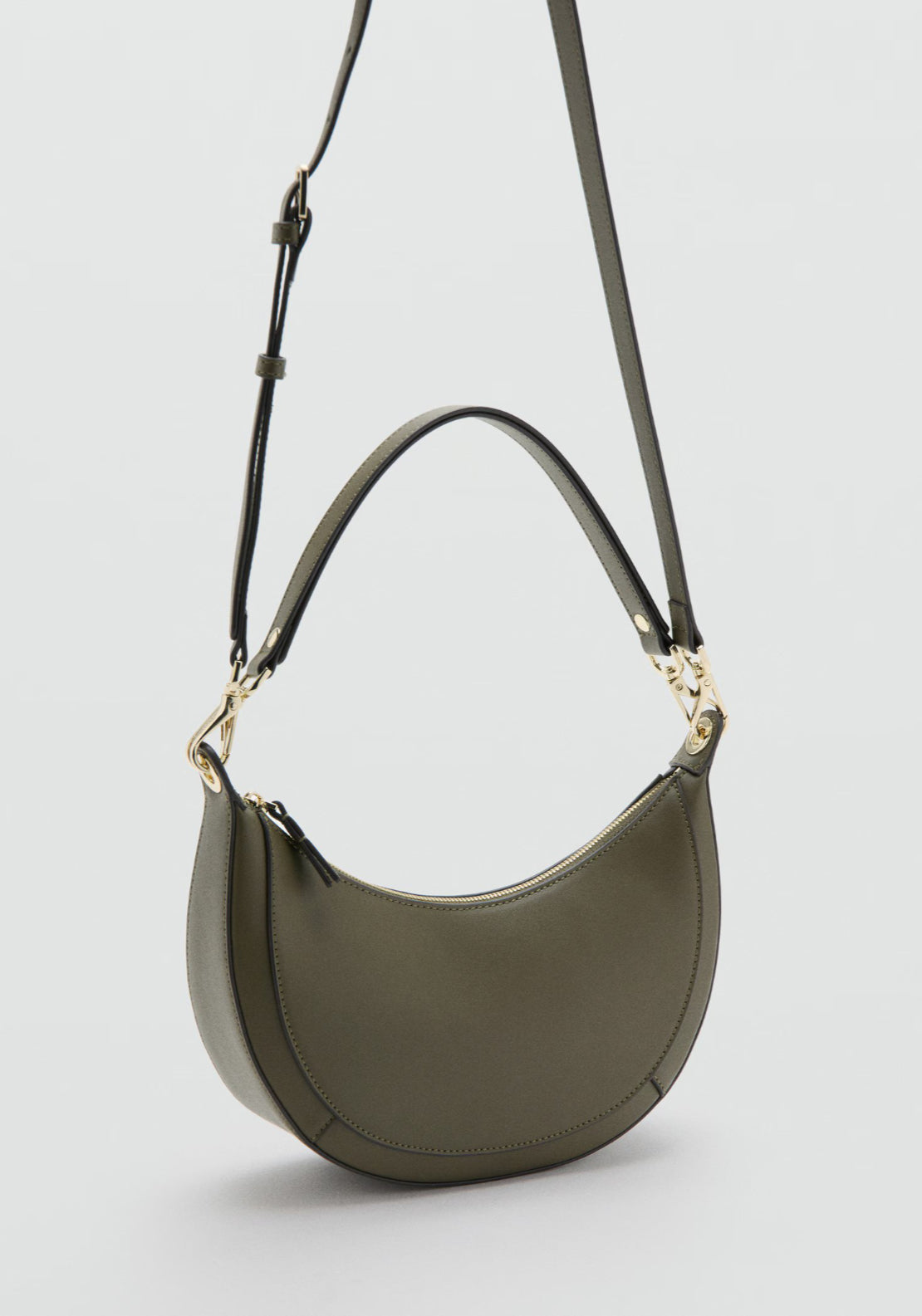 Oval Shoulder Bag - Green