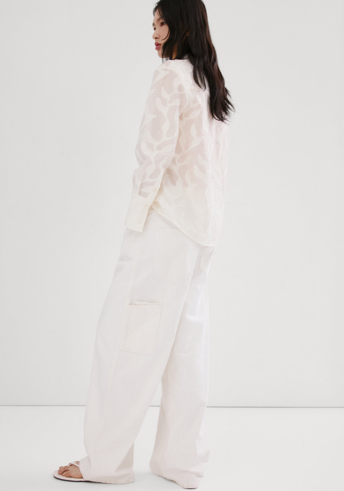 Embroidery Floral Blouse - White