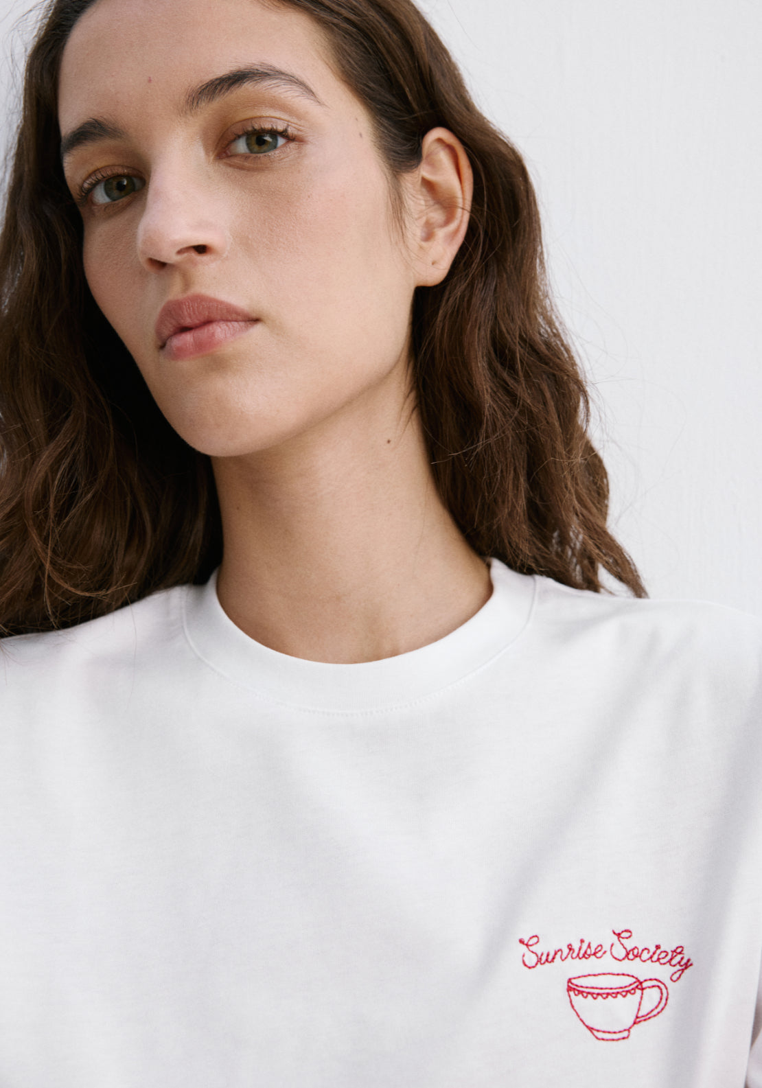Printed Cotton-Blend T-Shirt - White