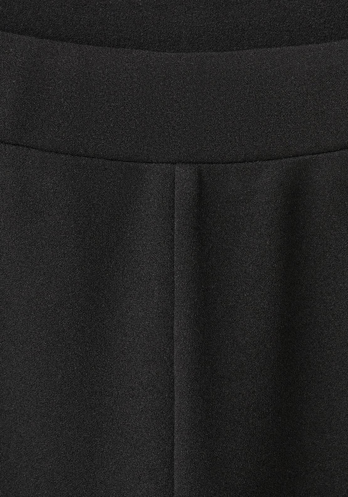 Straight Leg Trousers - Black