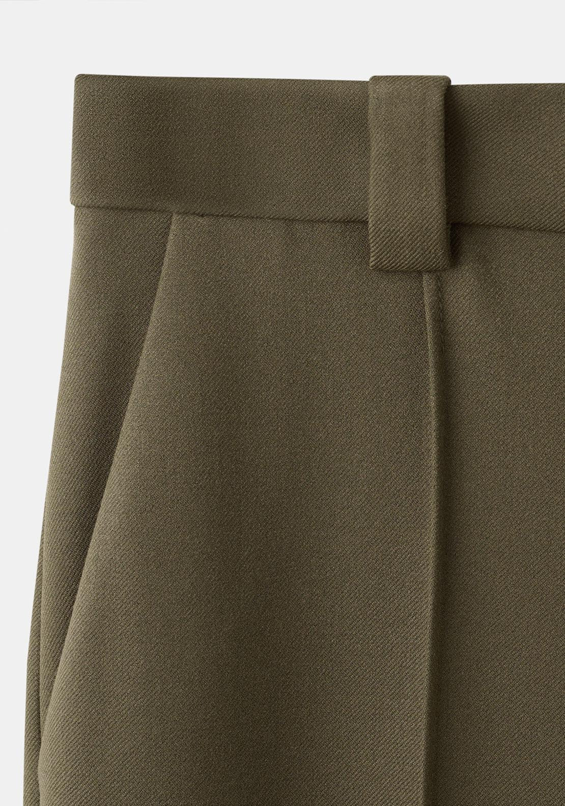 Straight Long Trousers - Green