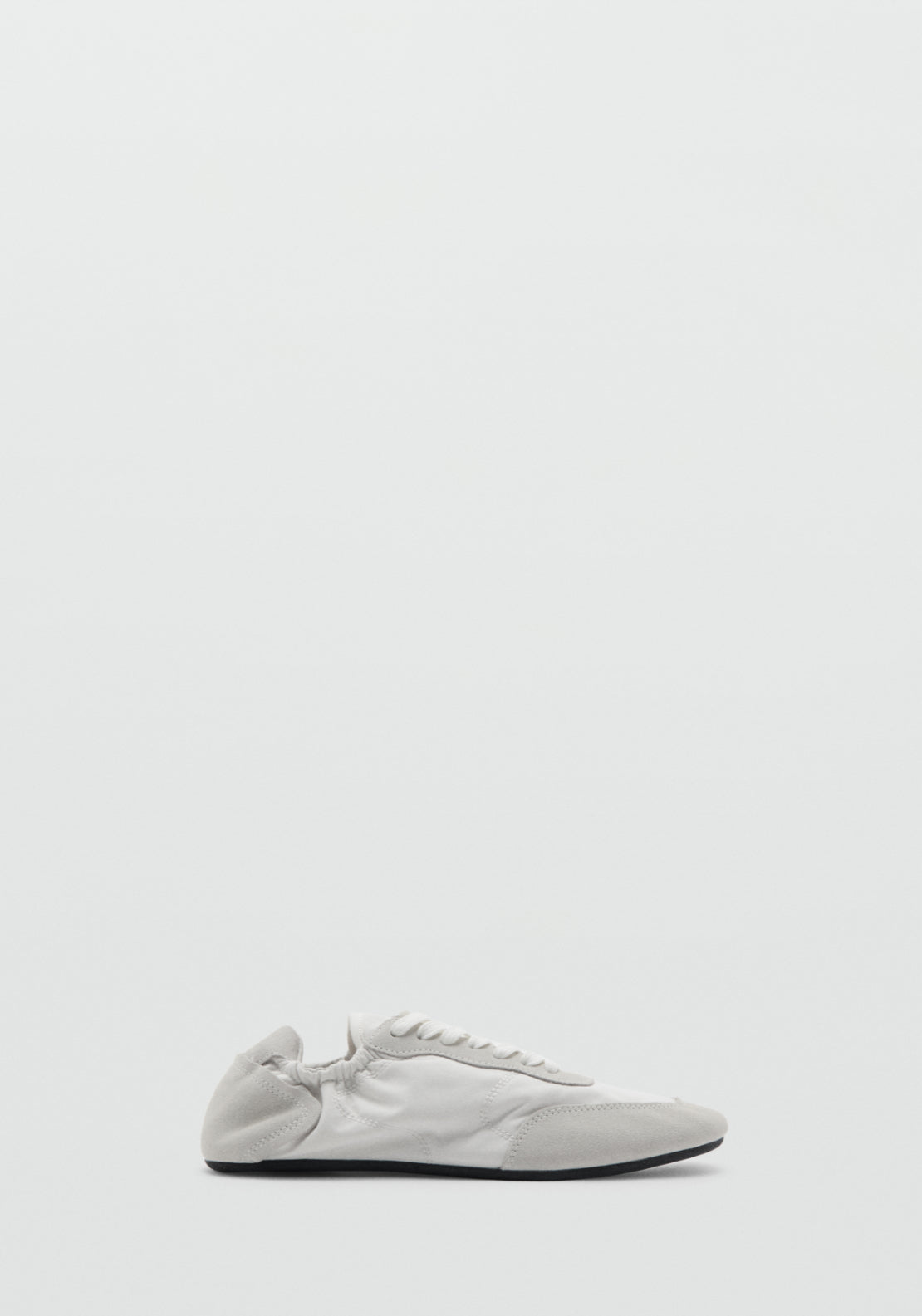 Lace Up Leather Sneakers - White