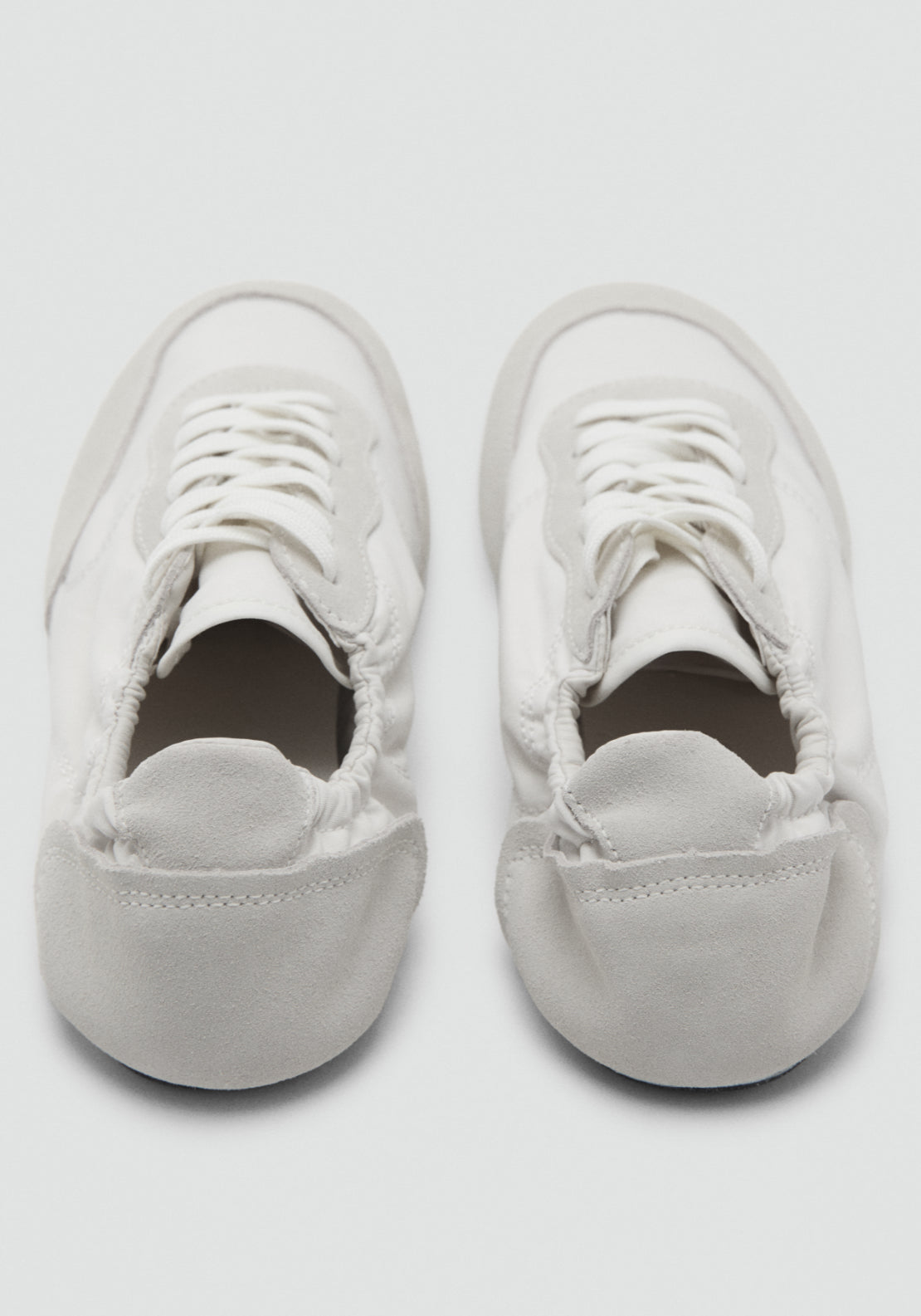 Lace Up Leather Sneakers - White