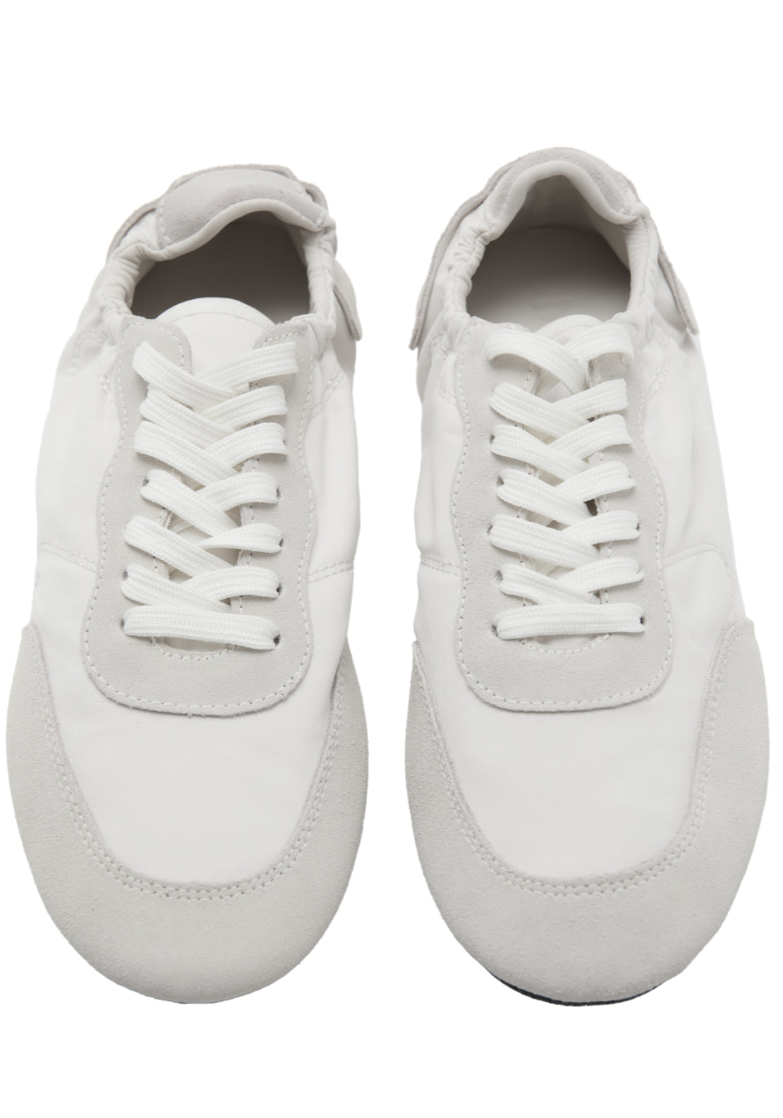 Lace Up Leather Sneakers - White
