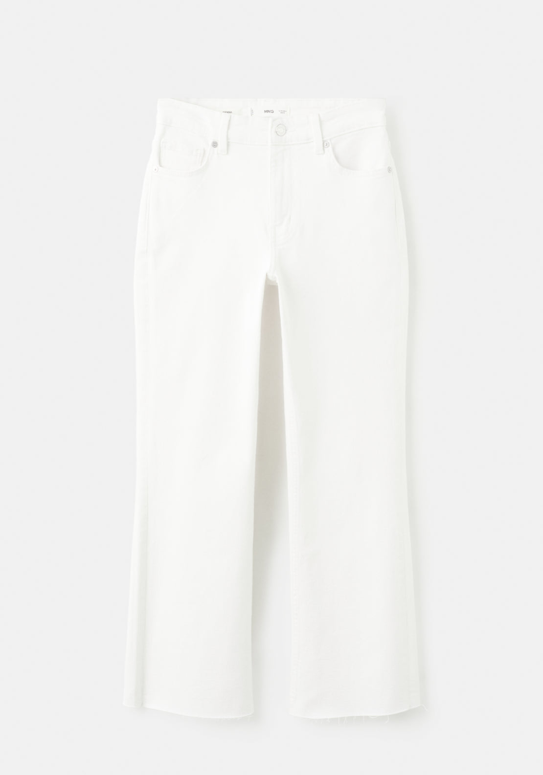 Sienna Flared Cropped Jeans - White
