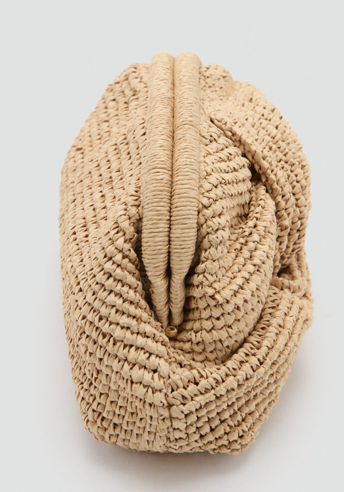 Natural Fibre Handbag - Beige