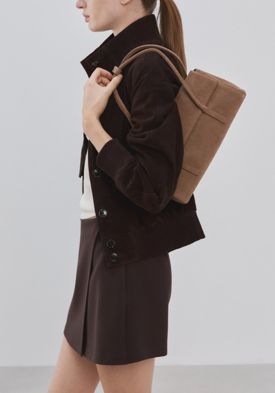 Wrapped Skort - Brown