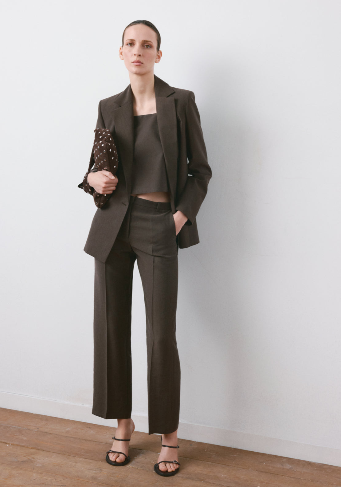 Lyocell Suit Waistcoat - Brown