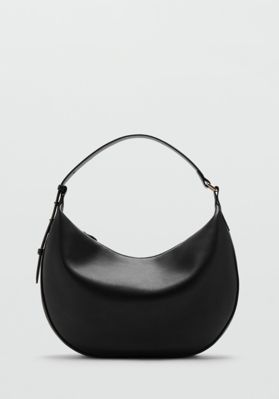 Mango Oval Adjustable Shoulder Bag - Black 1 Shaws Department Stores