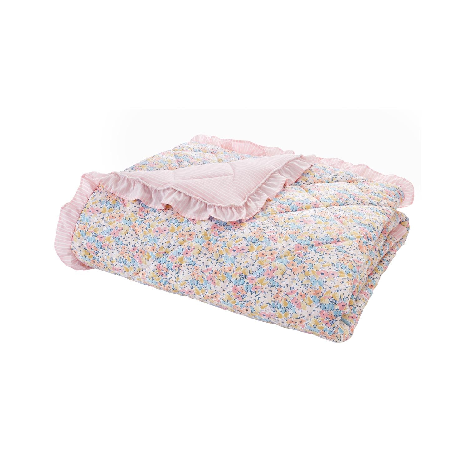 The Home Collection Posy Floral Quilted Bedspread 220X230Cm 4 Shaws Department Stores
