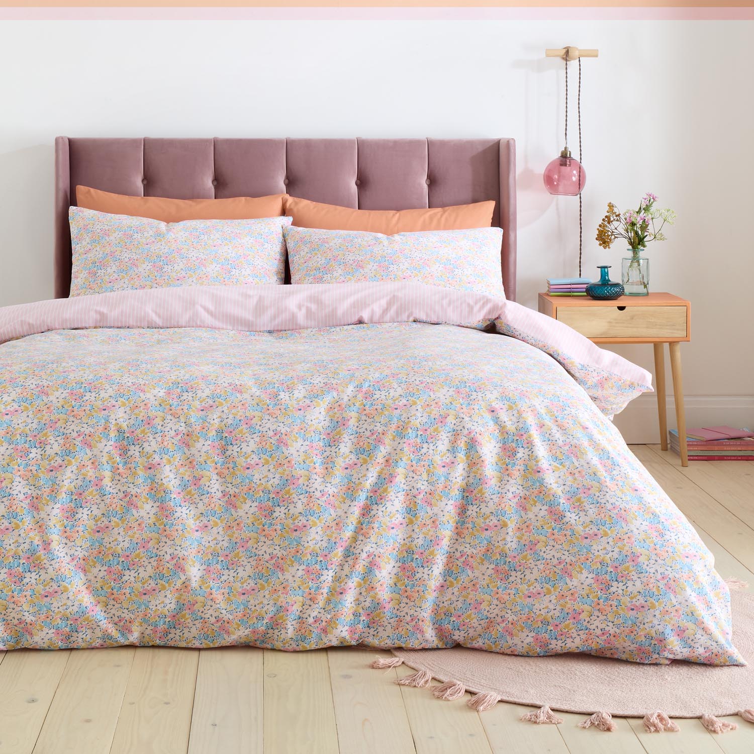 The Home Collection Posy Floral Duvet Cover Set 1 Shaws Department Stores