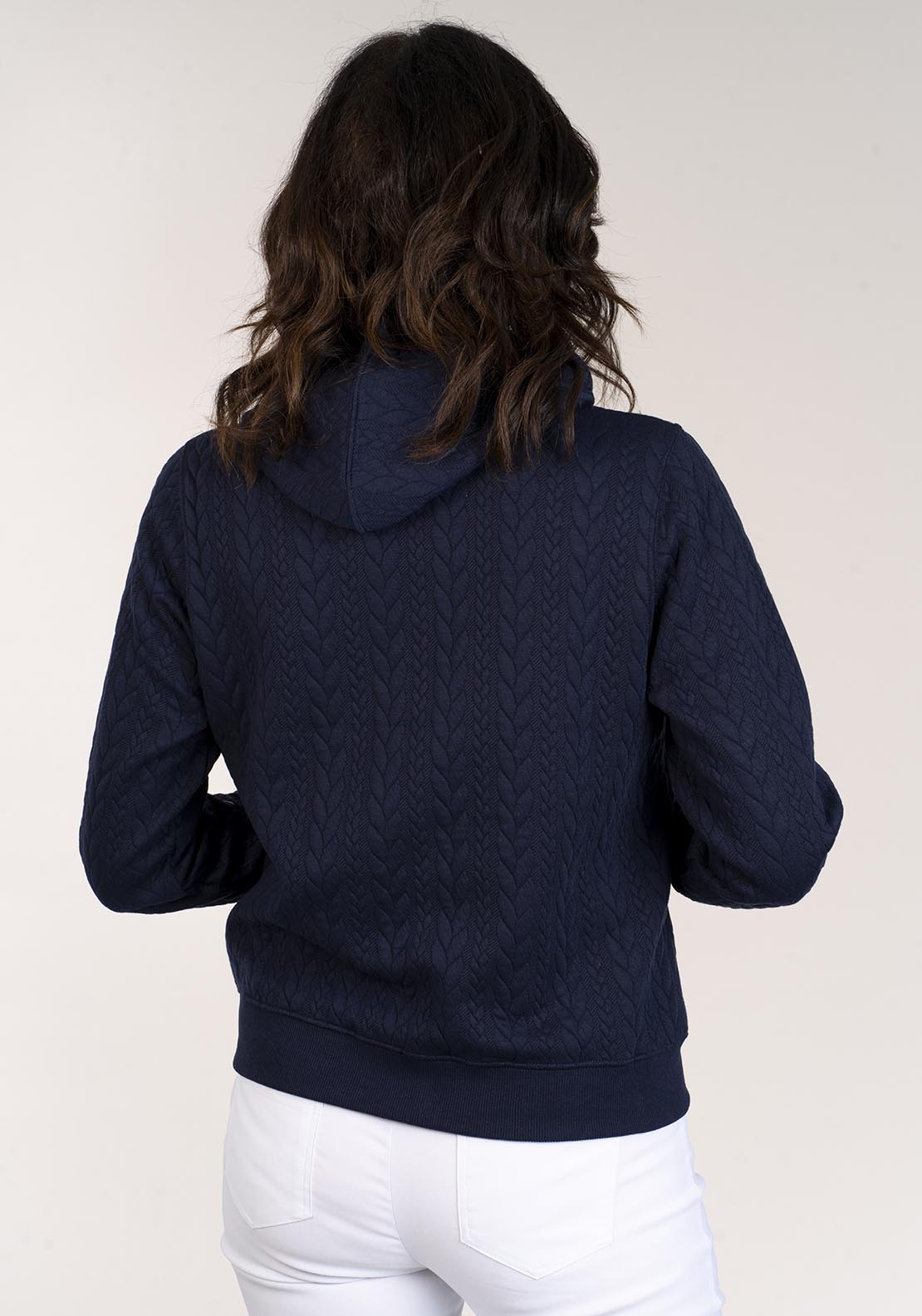Tea Lane Hooded Jacket Pockets - Navy 4 Shaws Department Stores