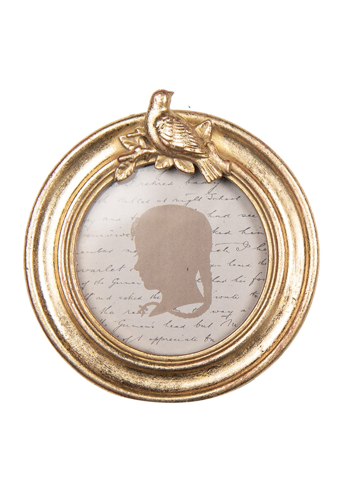 Circular Shape Photo Frame - Gold
