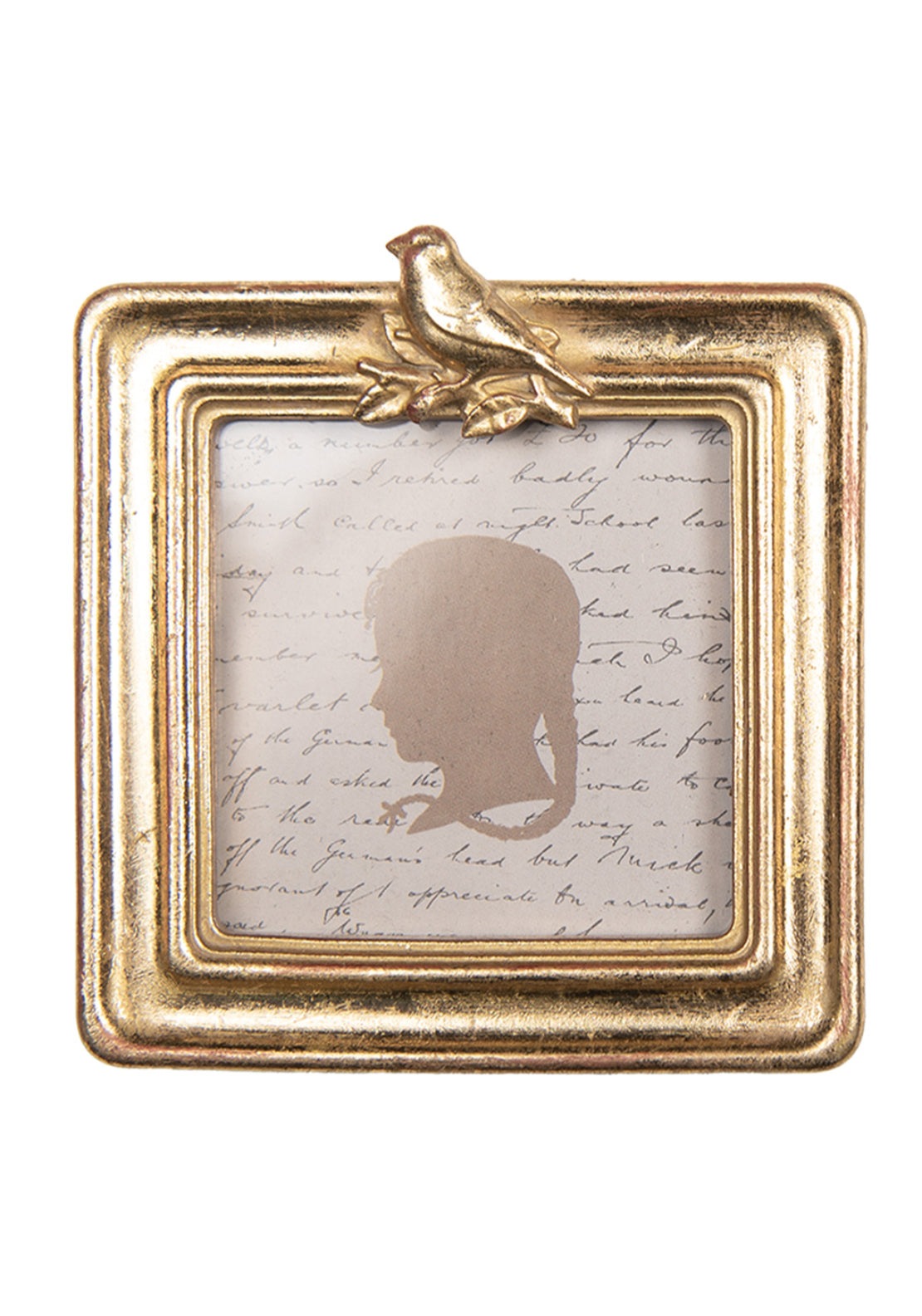 Clayre & Eef Square Shape Photo Frame - Gold 1 Shaws Department Stores