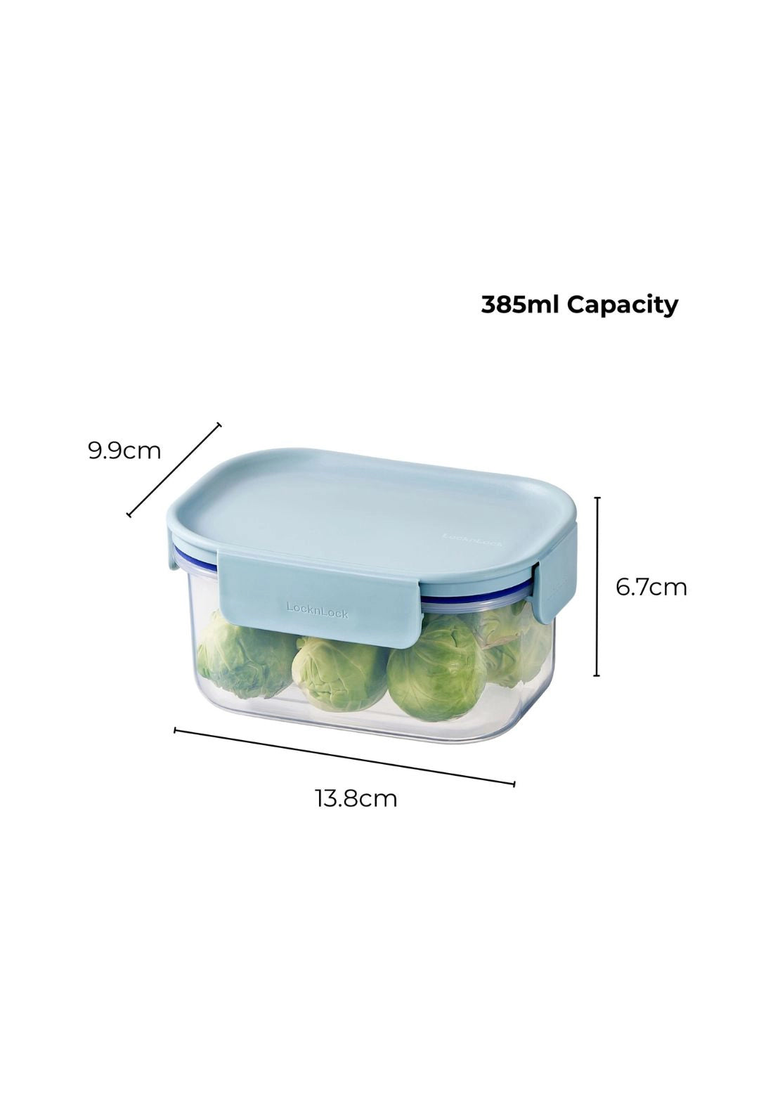 Classic Plus Rectangular 385ml - Clear