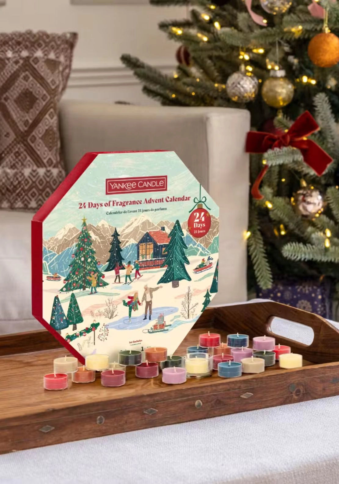 Yankee Candle Advent Calender Wreath - Multi 2 Shaws Department Stores